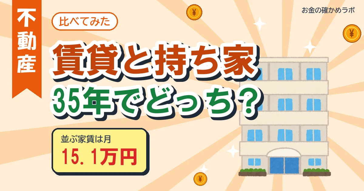 賃貸と持ち家、35年の総額