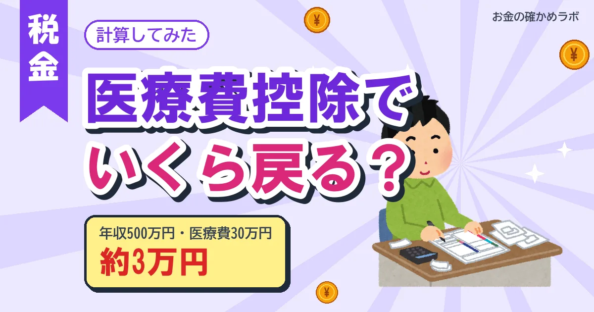 医療費控除でいくら戻る